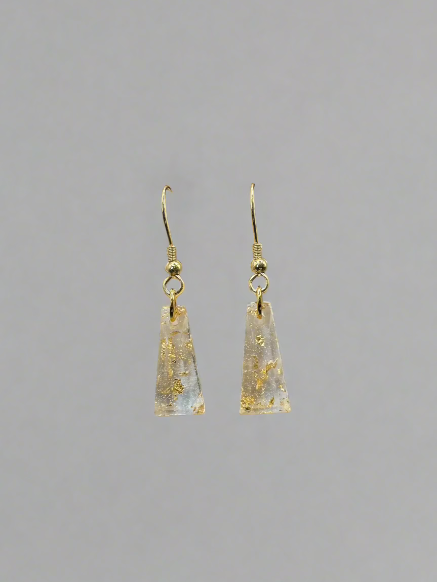 Extra Small Gold Column Earrings