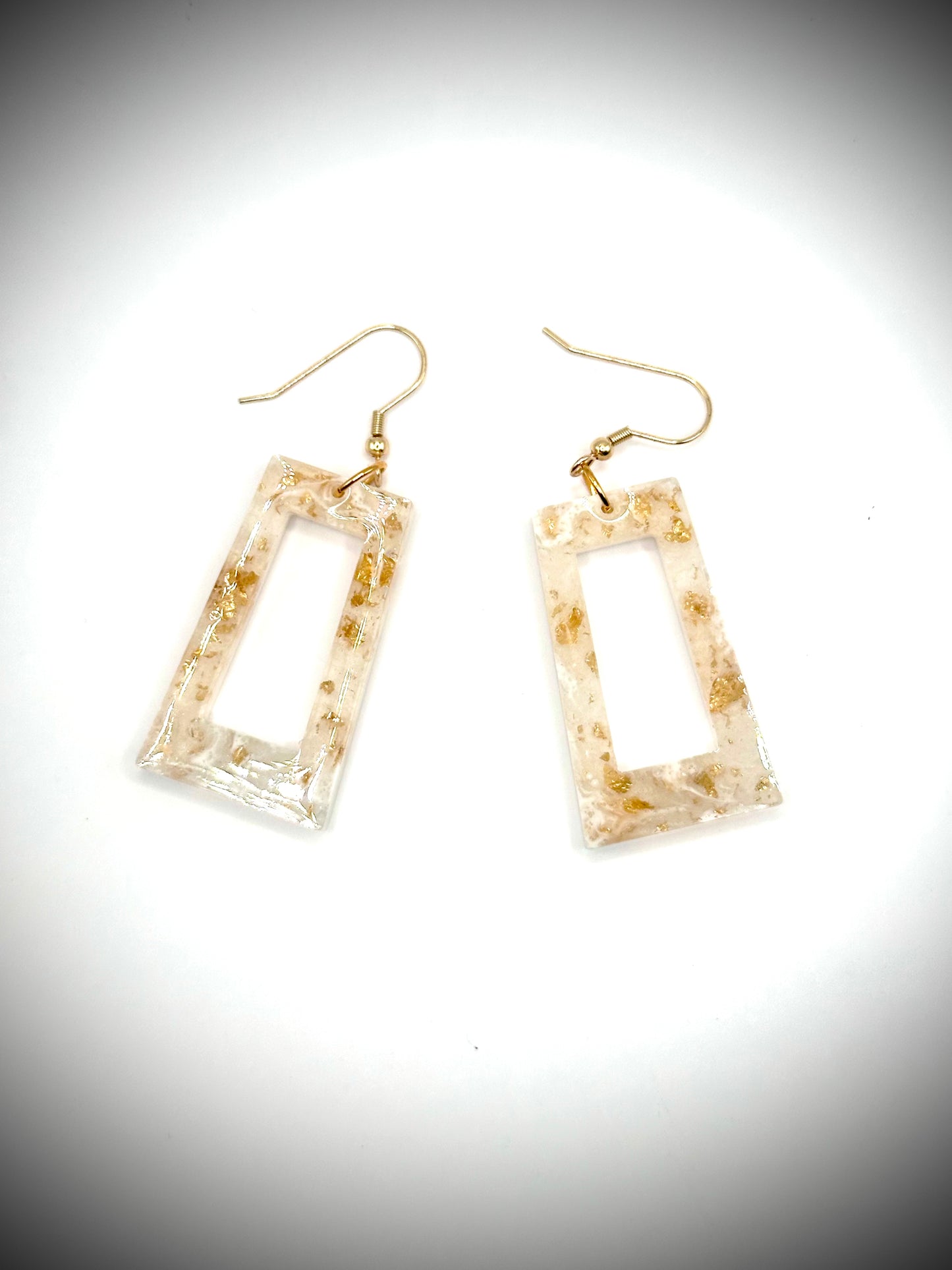 Rectangle Hoop Dangle Earrings (More Colors Available)