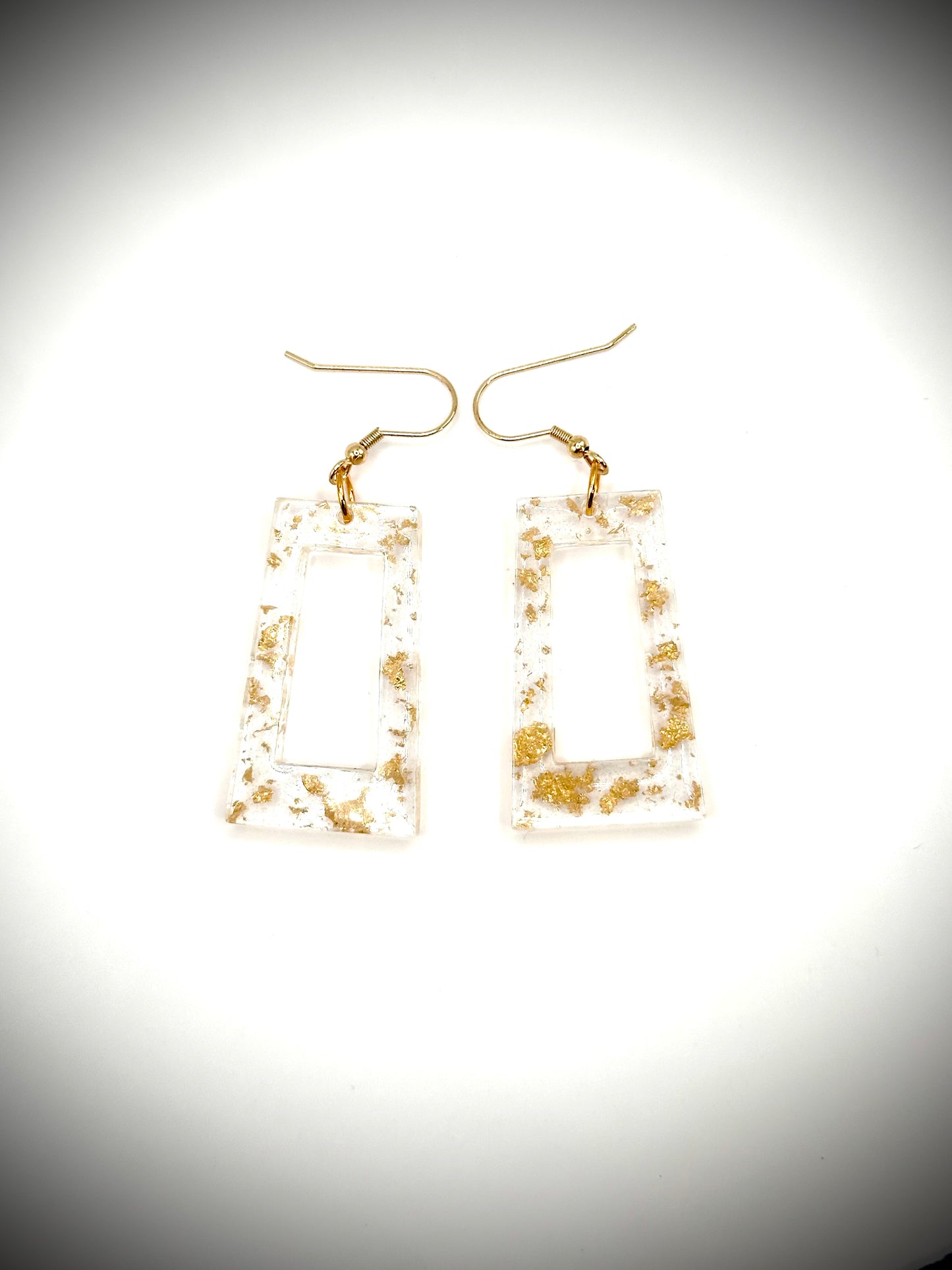 Rectangle Hoop Dangle Earrings (More Colors Available)